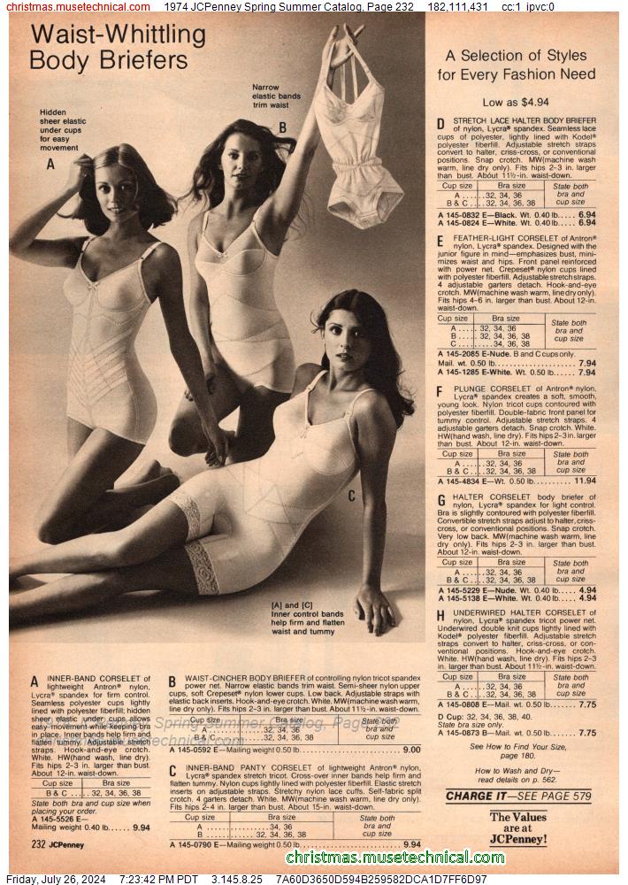 1974 JCPenney Spring Summer Catalog, Page 232
