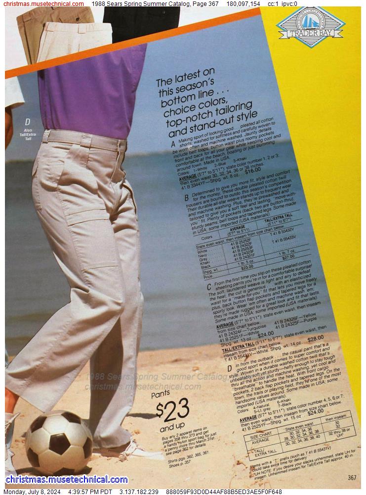 1988 Sears Spring Summer Catalog, Page 367