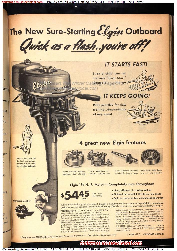 1946 Sears Fall Winter Catalog, Page 543