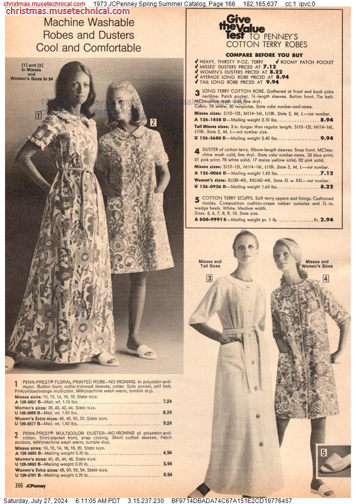 1973 JCPenney Spring Summer Catalog, Page 166