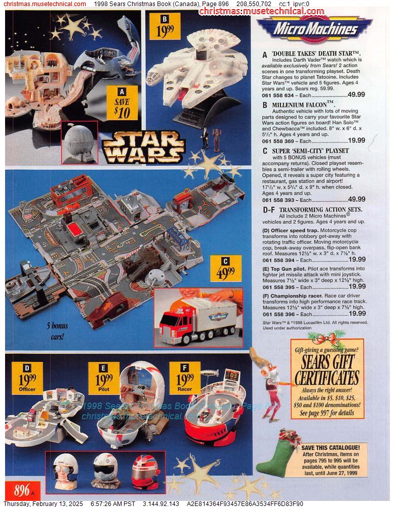 1998 Sears Christmas Book (Canada), Page 896