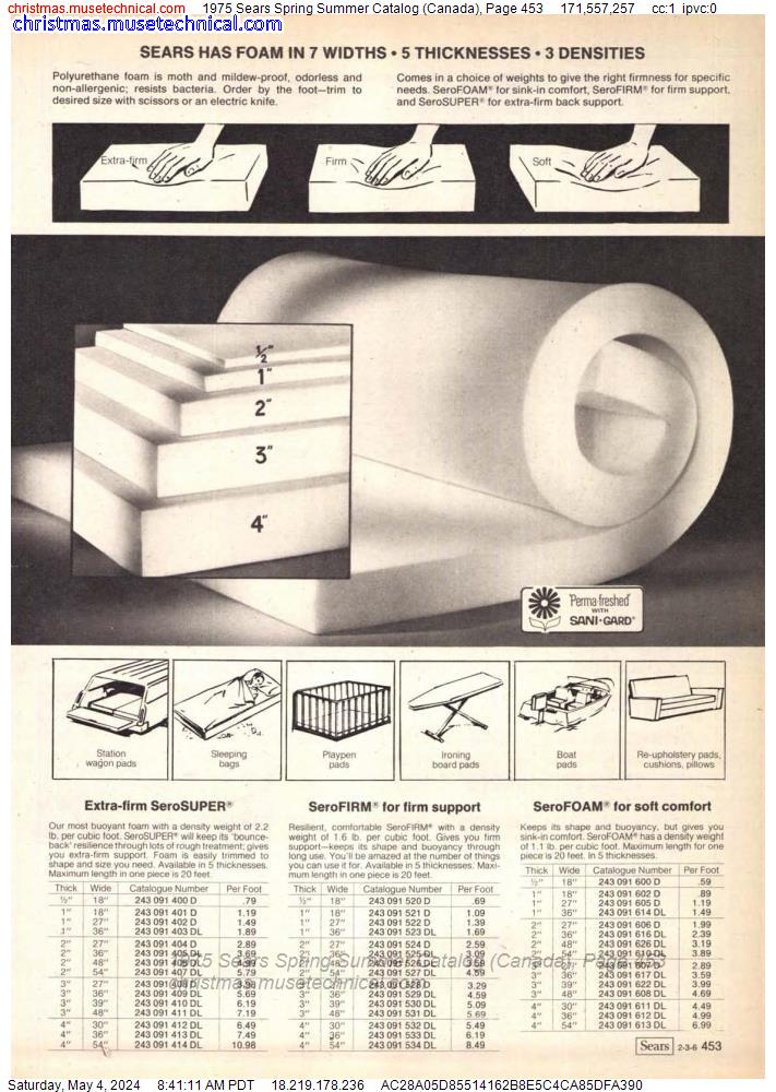 1975 Sears Spring Summer Catalog (Canada), Page 453