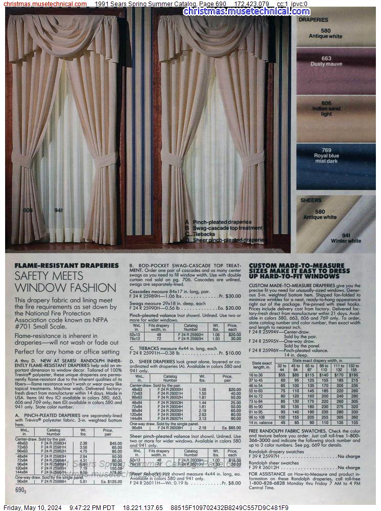 1991 Sears Spring Summer Catalog, Page 690