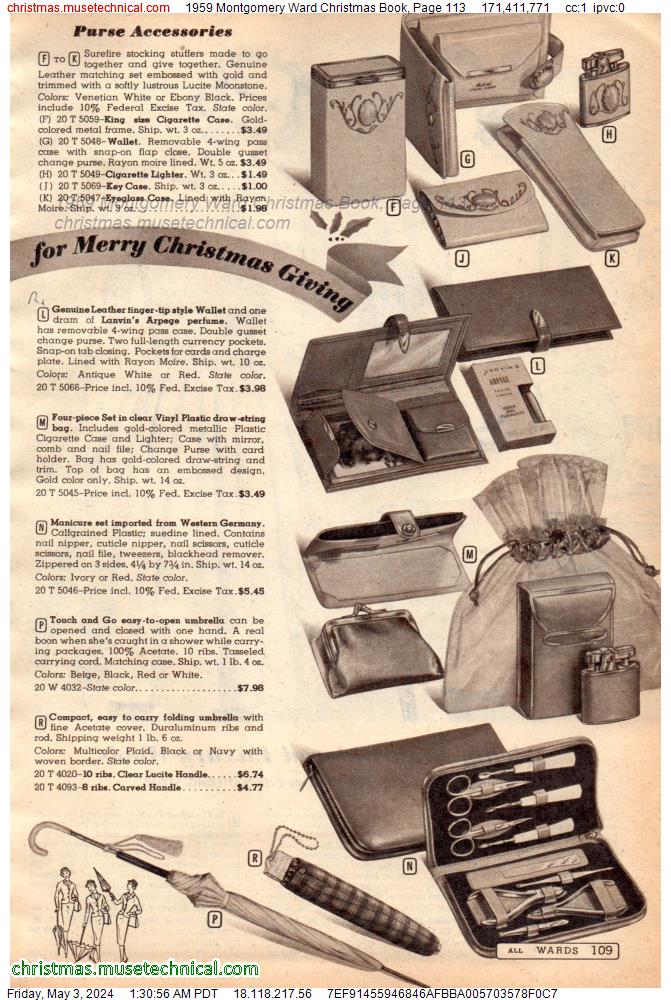 1959 Montgomery Ward Christmas Book, Page 113