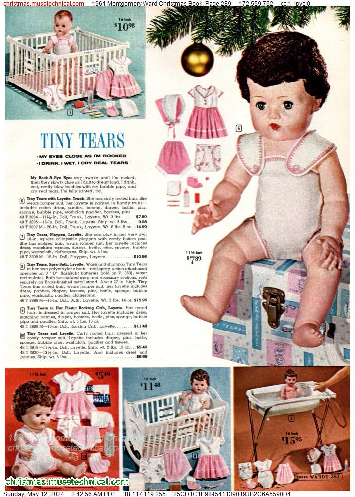 1961 Montgomery Ward Christmas Book, Page 289