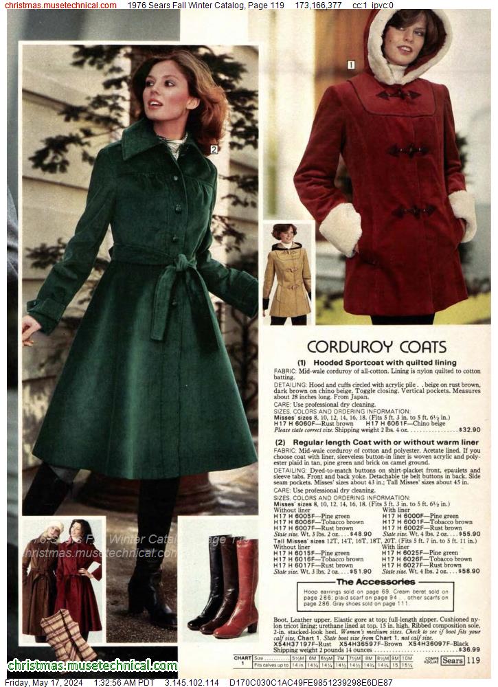 1976 Sears Fall Winter Catalog, Page 119