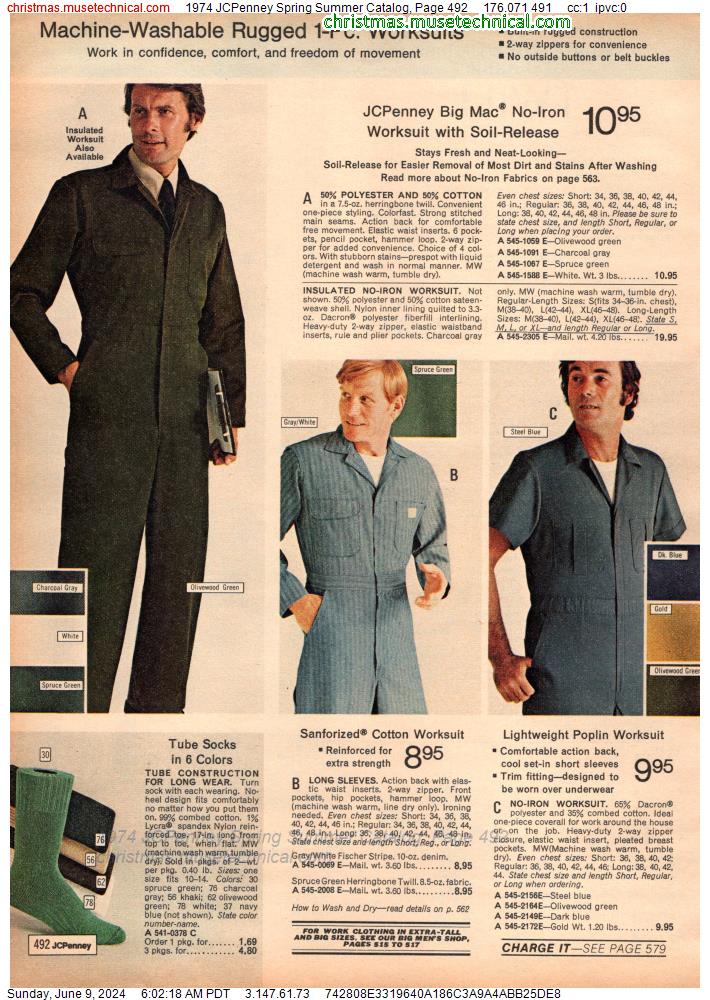 1974 JCPenney Spring Summer Catalog, Page 492