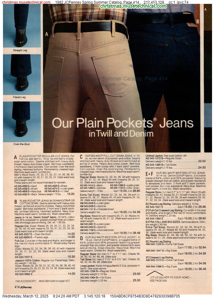 1982 JCPenney Spring Summer Catalog, Page 414