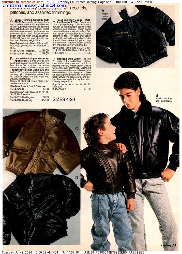 1990 JCPenney Fall Winter Catalog, Page 611