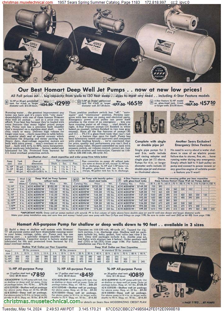 1957 Sears Spring Summer Catalog, Page 1183