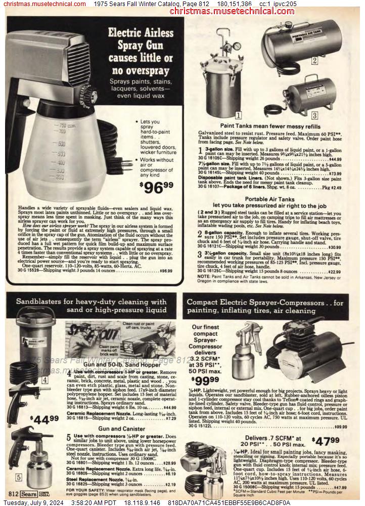 1975 Sears Fall Winter Catalog, Page 812