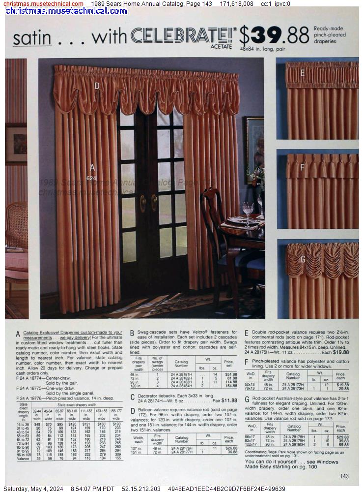 1989 Sears Home Annual Catalog, Page 143