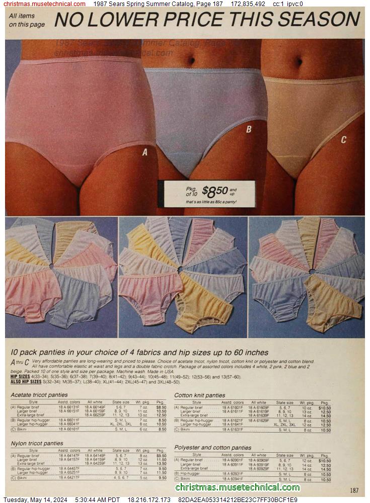 1987 Sears Spring Summer Catalog, Page 187