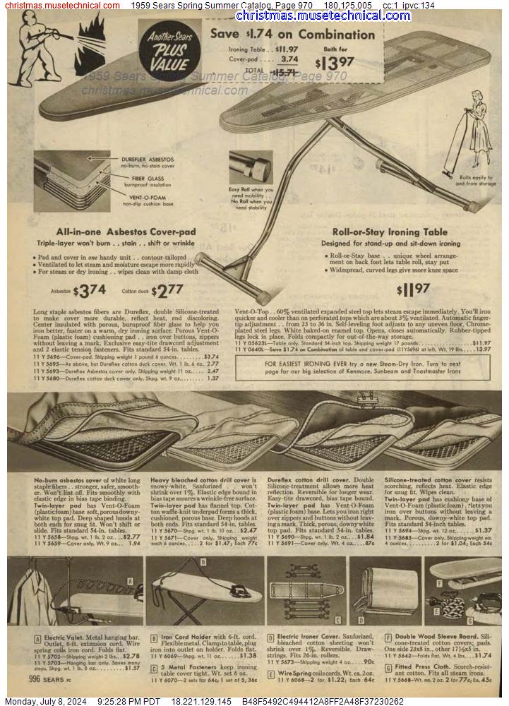 1959 Sears Spring Summer Catalog, Page 970