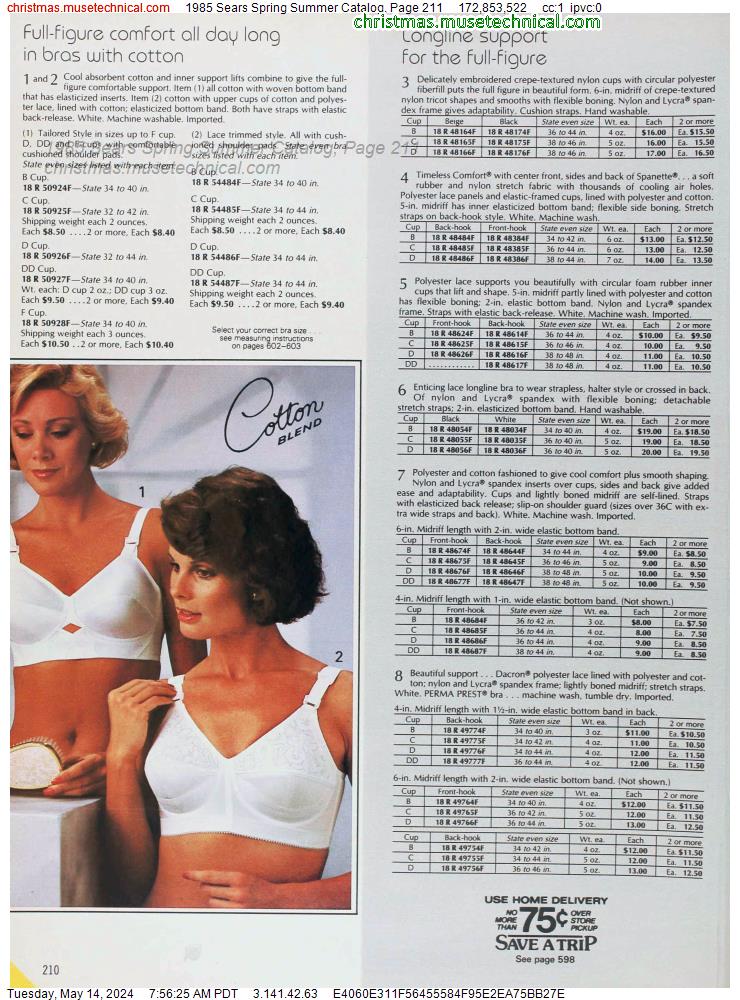 1985 Sears Spring Summer Catalog, Page 211