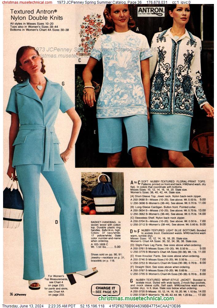 1973 JCPenney Spring Summer Catalog, Page 36