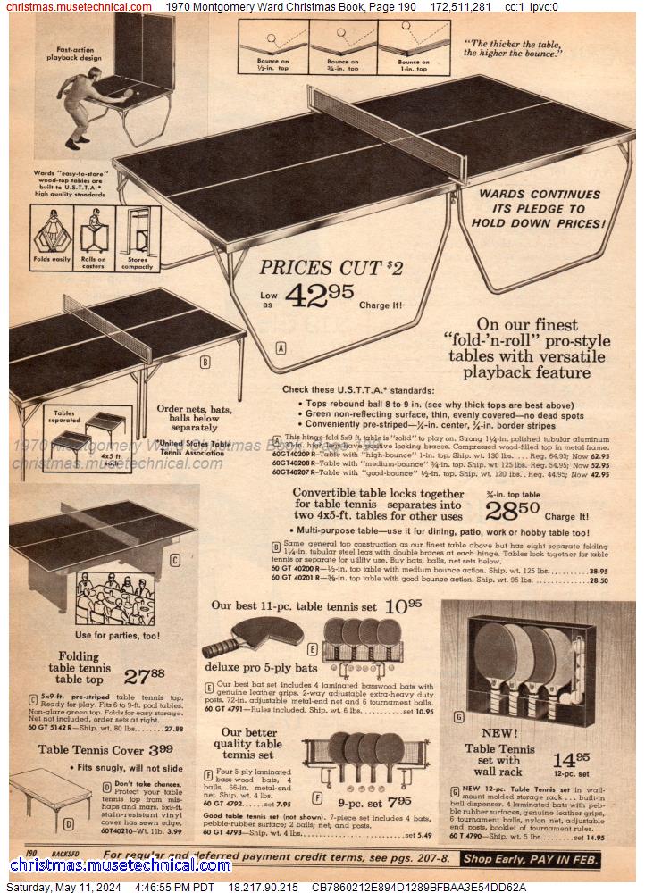 1970 Montgomery Ward Christmas Book, Page 190