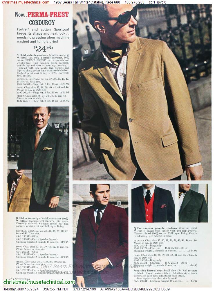 1967 Sears Fall Winter Catalog, Page 680