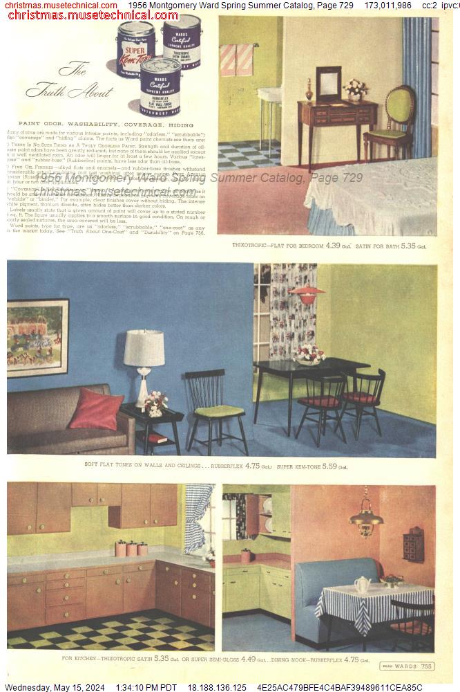 1956 Montgomery Ward Spring Summer Catalog, Page 729