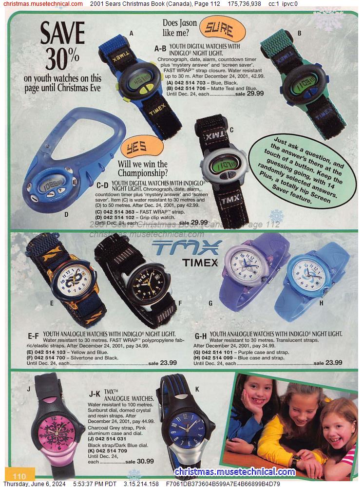 2001 Sears Christmas Book (Canada), Page 112