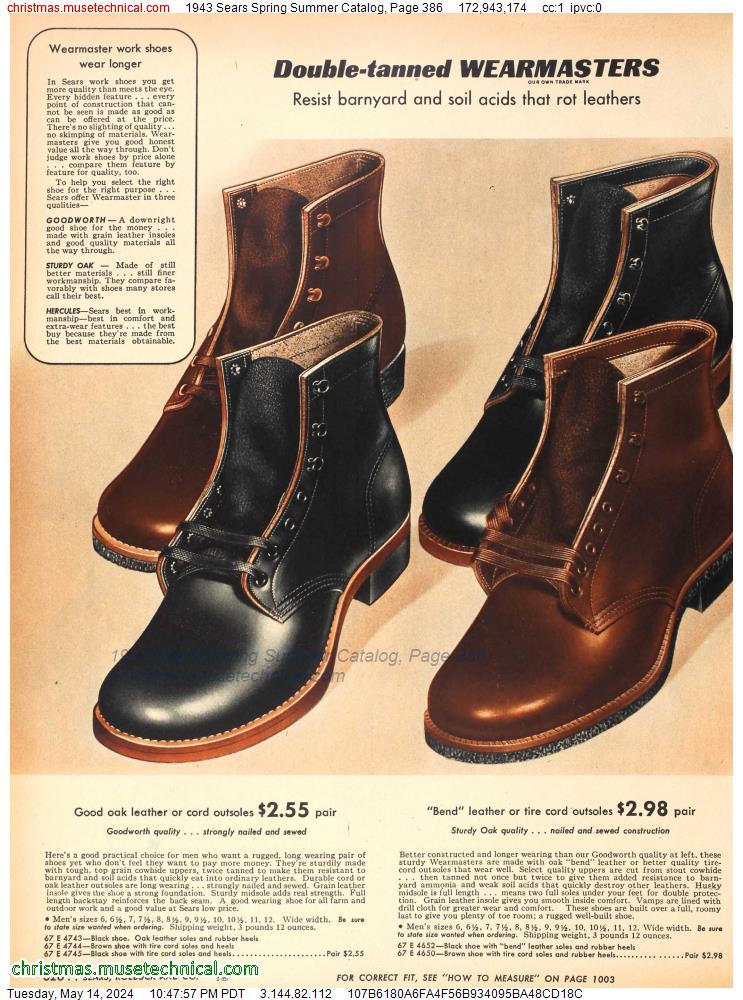 1943 Sears Spring Summer Catalog, Page 386