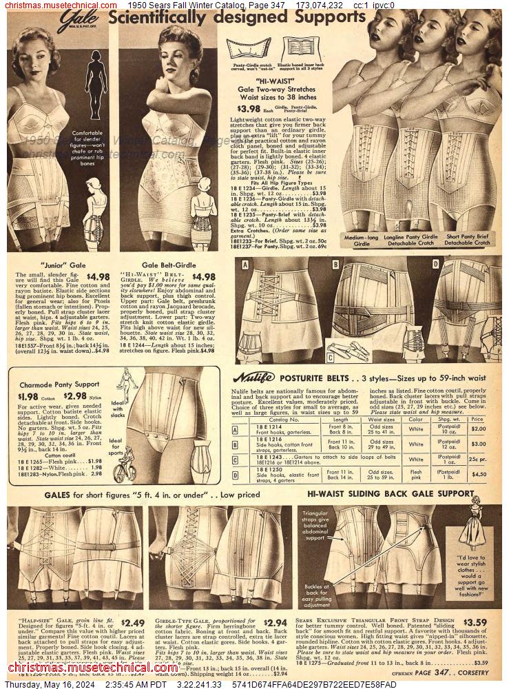 1950 Sears Fall Winter Catalog, Page 347