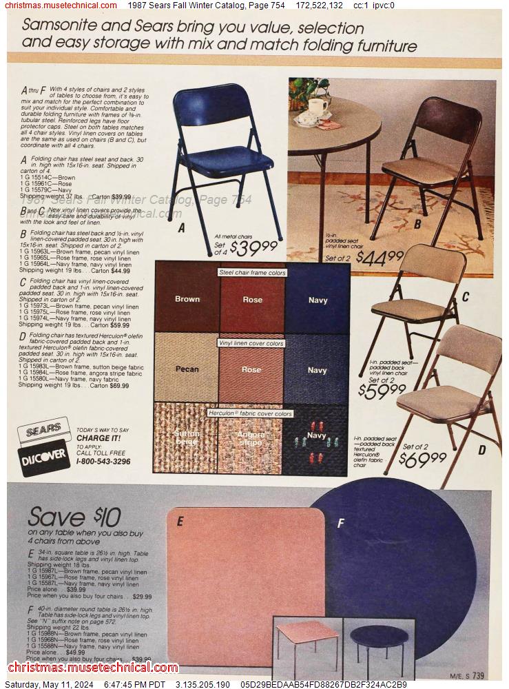 1987 Sears Fall Winter Catalog, Page 754