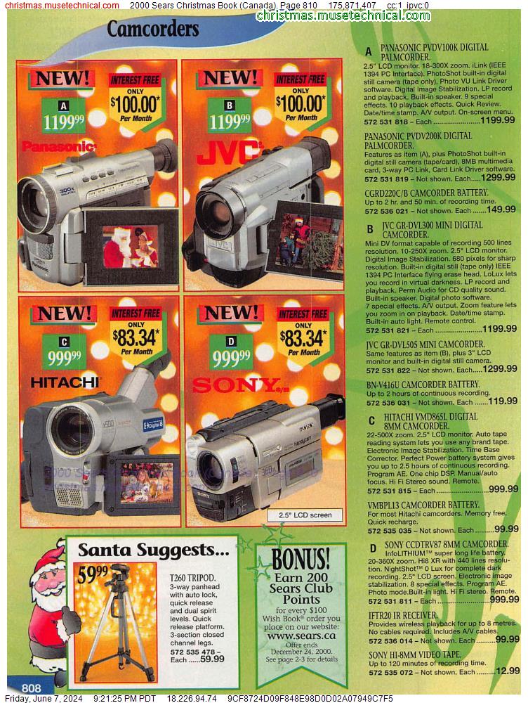 2000 Sears Christmas Book (Canada), Page 810