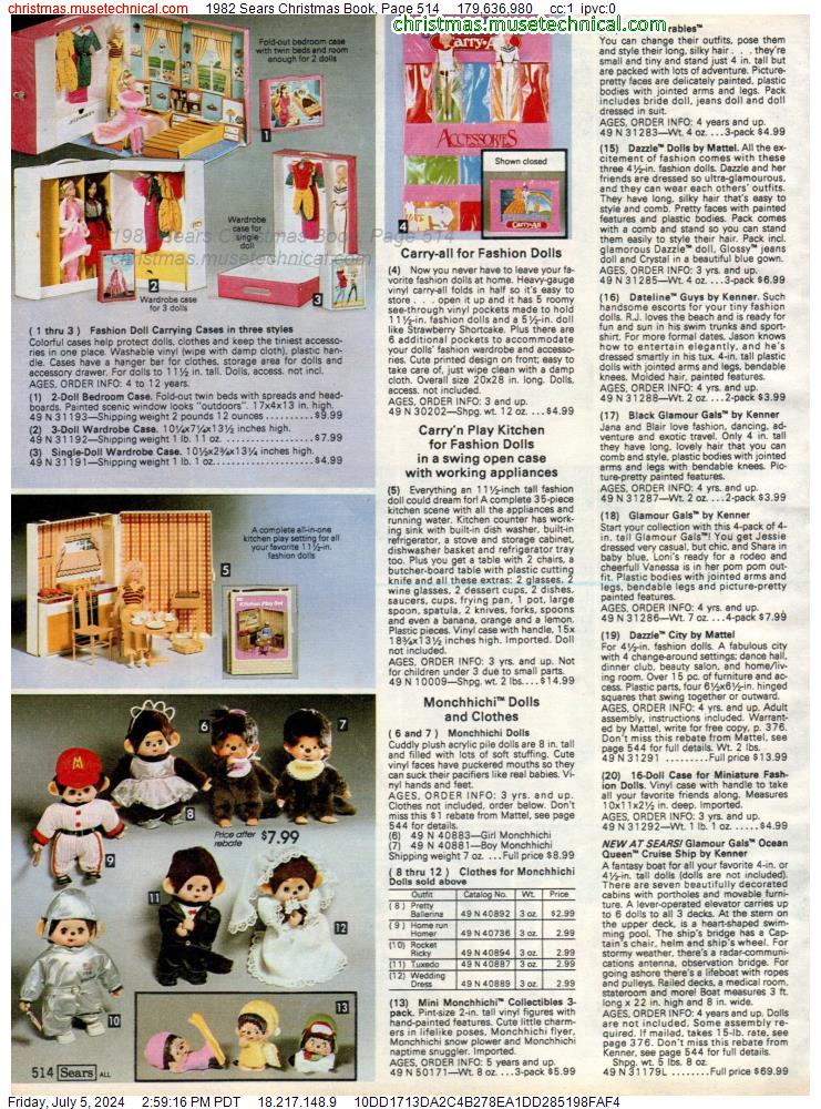 1982 Sears Christmas Book, Page 514