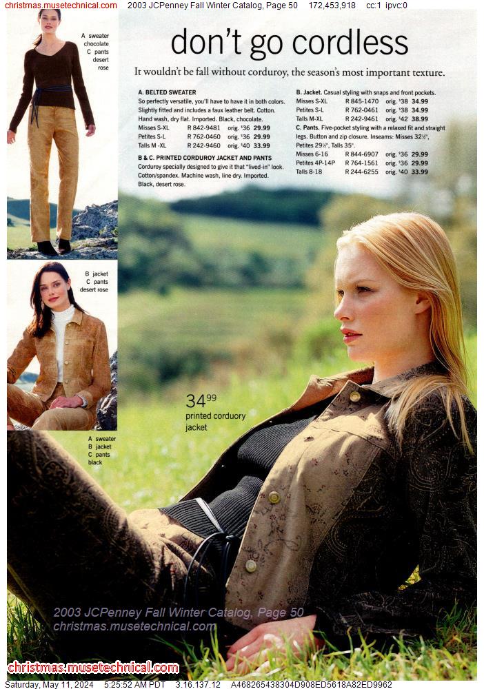 2003 JCPenney Fall Winter Catalog, Page 50