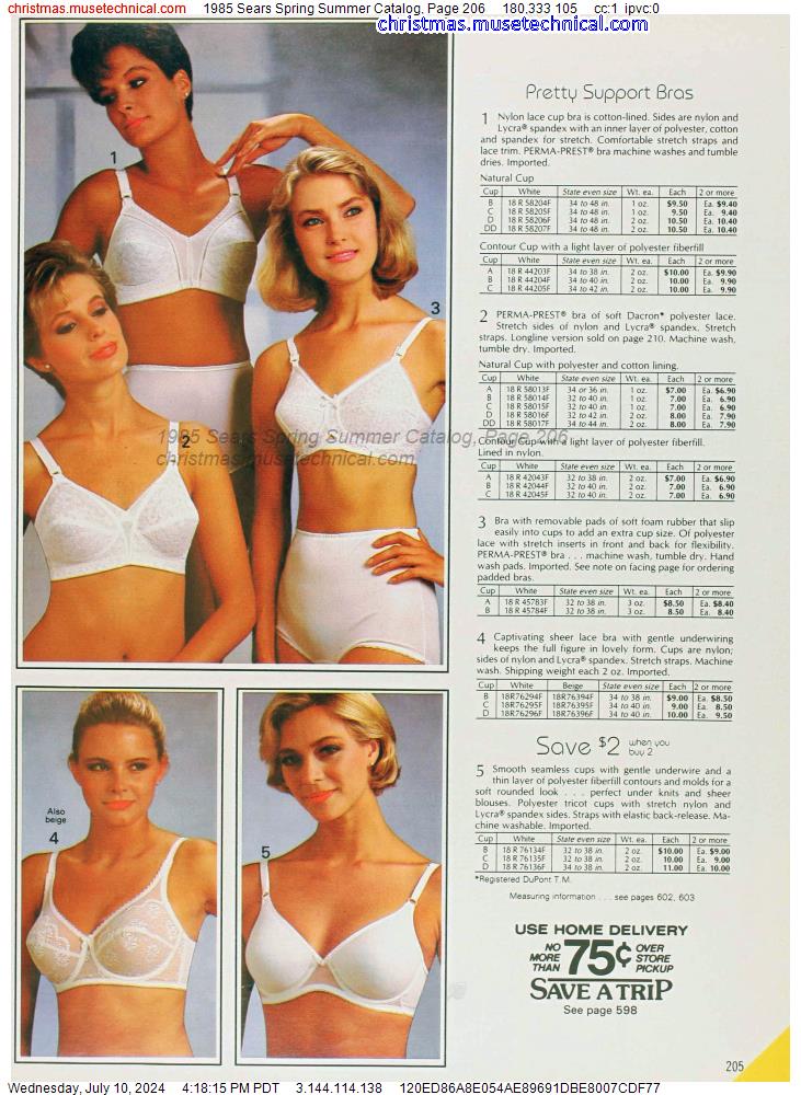 1985 Sears Spring Summer Catalog, Page 206