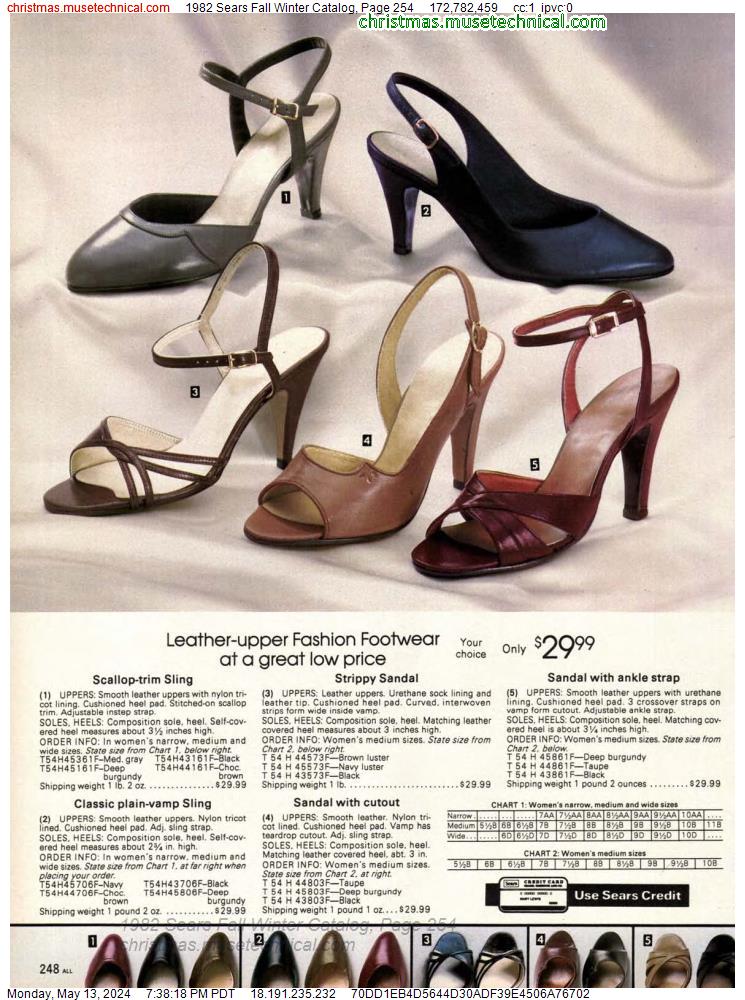 1982 Sears Fall Winter Catalog, Page 254