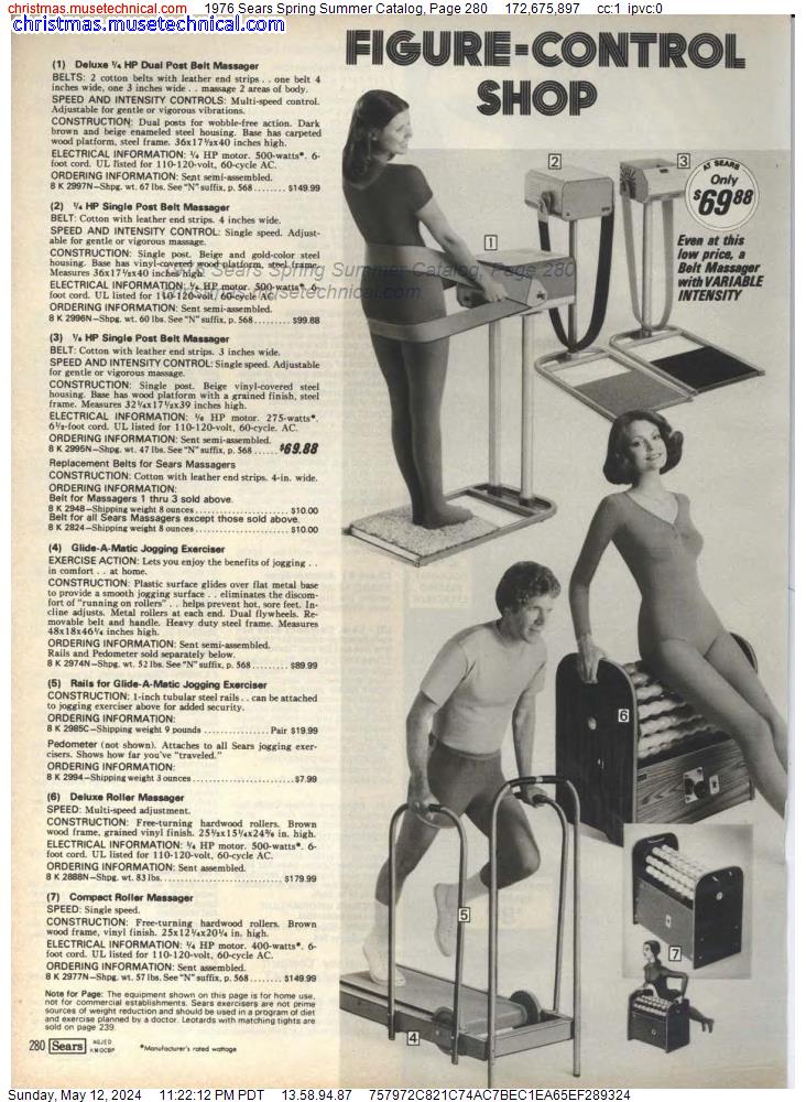 1976 Sears Spring Summer Catalog, Page 280
