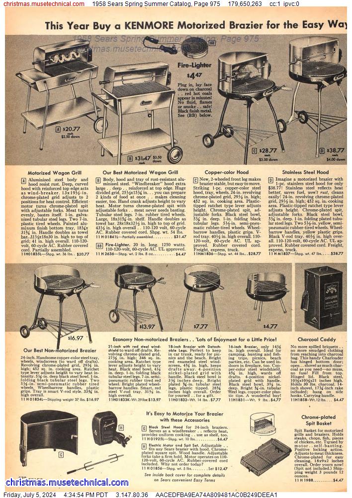 1958 Sears Spring Summer Catalog, Page 975