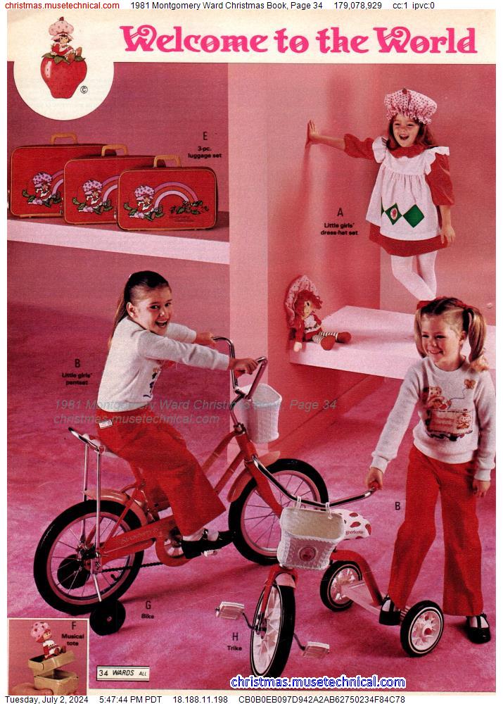 1981 Montgomery Ward Christmas Book, Page 34