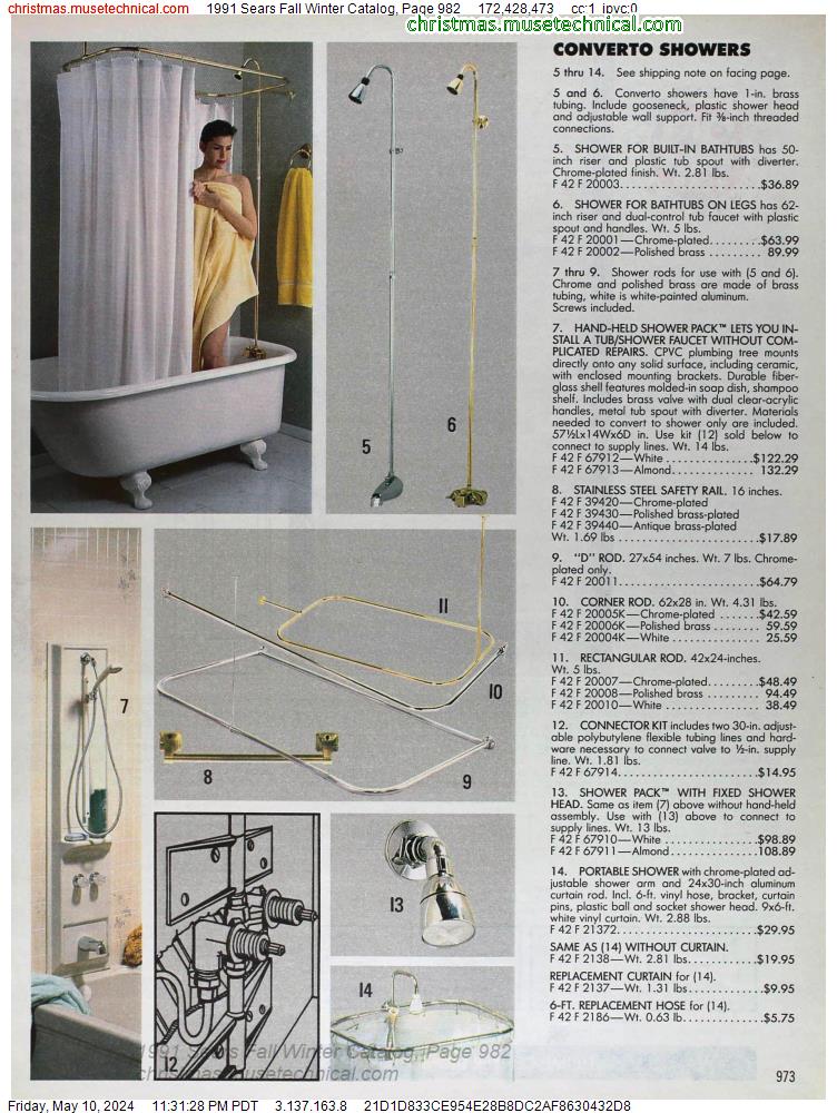 1991 Sears Fall Winter Catalog, Page 982