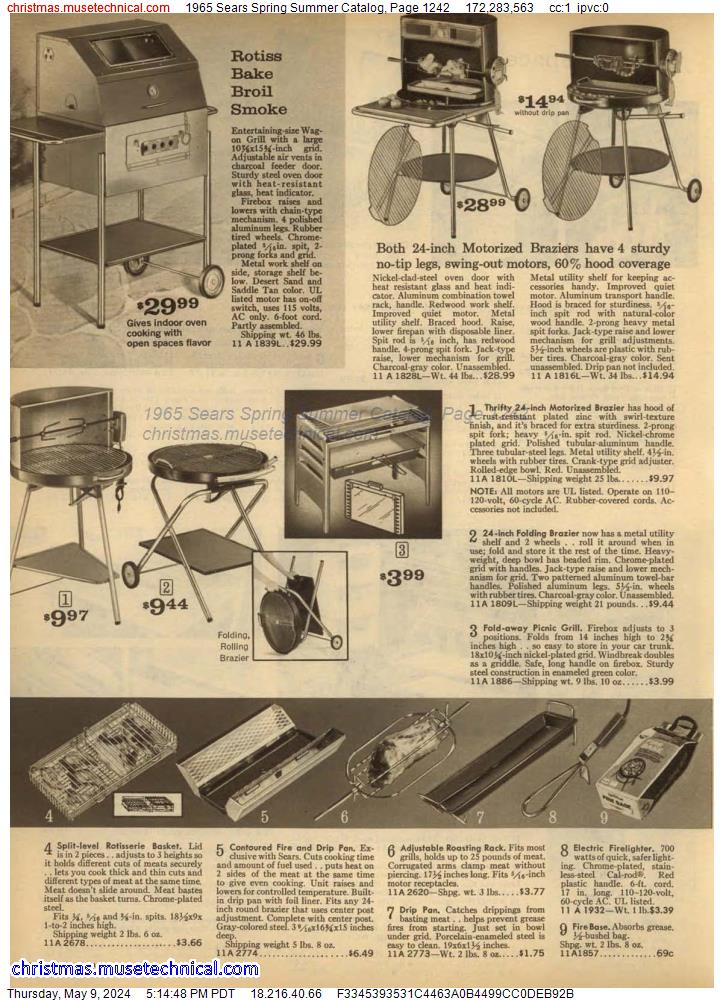 1965 Sears Spring Summer Catalog, Page 1242