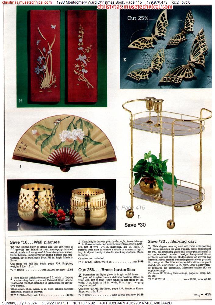 1983 Montgomery Ward Christmas Book, Page 415