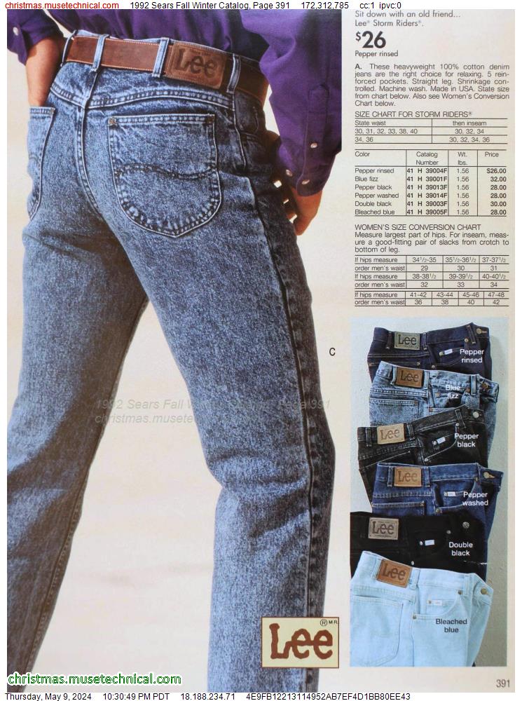 1992 Sears Fall Winter Catalog, Page 391