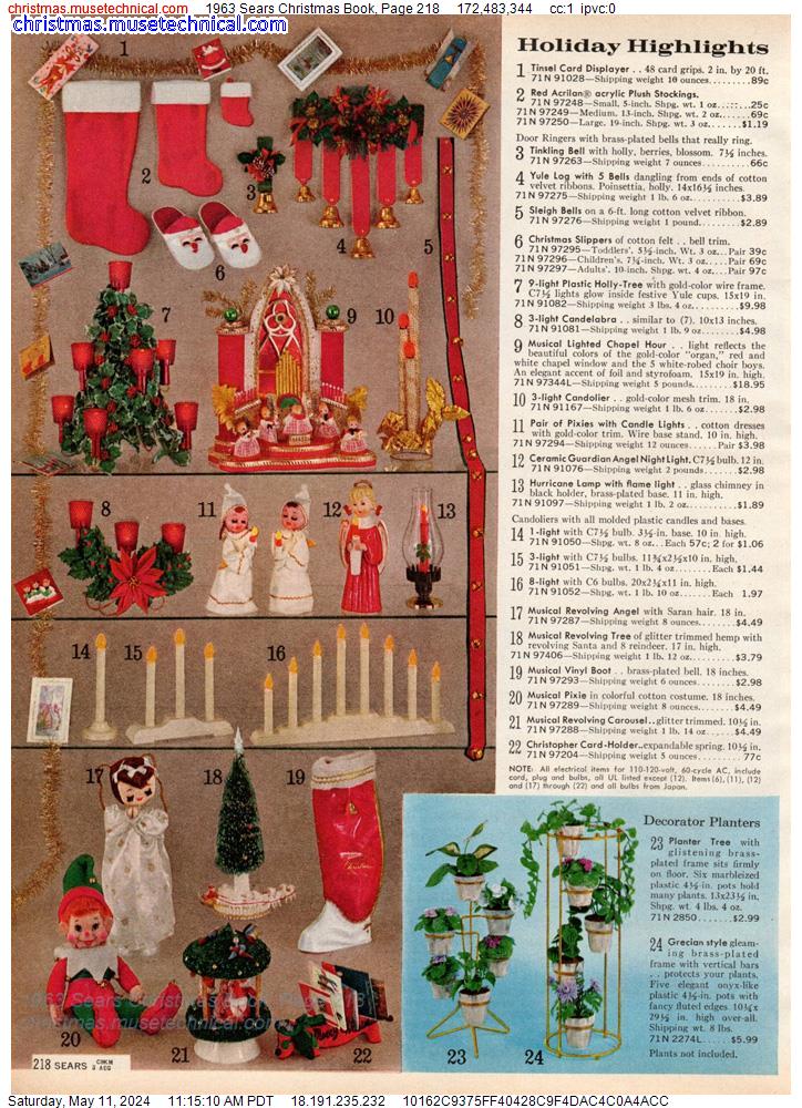 1963 Sears Christmas Book, Page 218