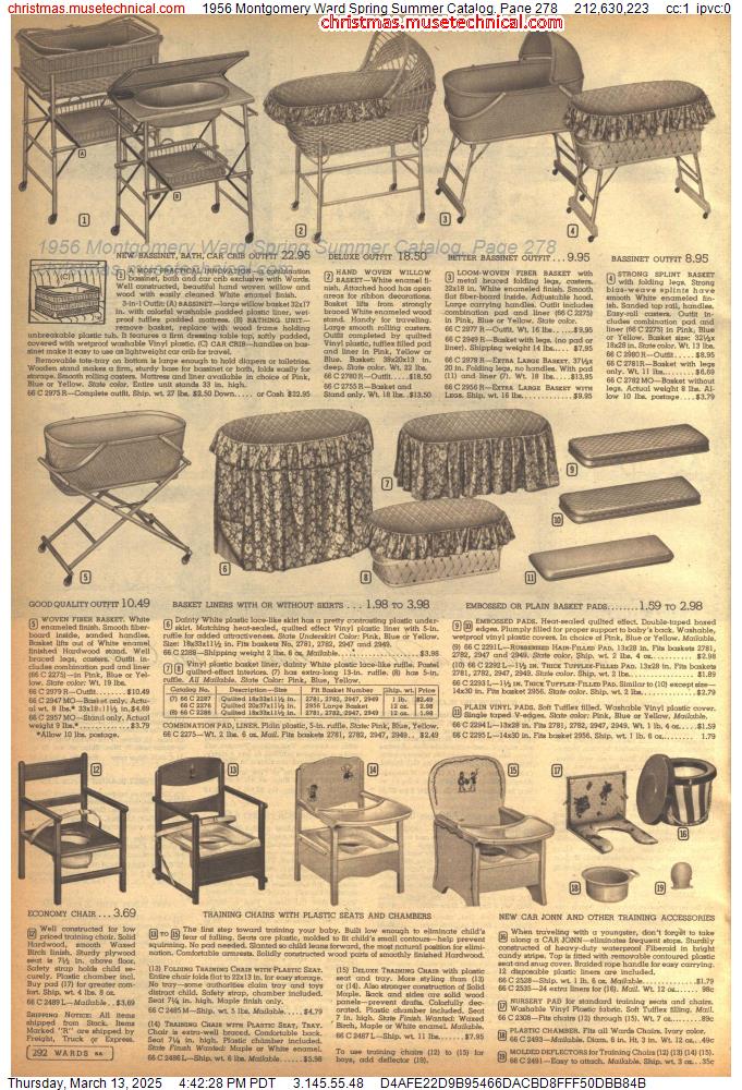 1956 Montgomery Ward Spring Summer Catalog, Page 278