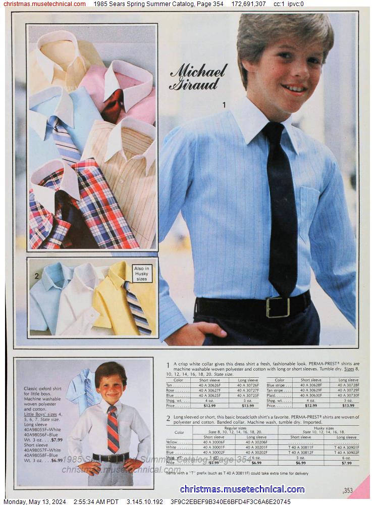 1985 Sears Spring Summer Catalog, Page 354