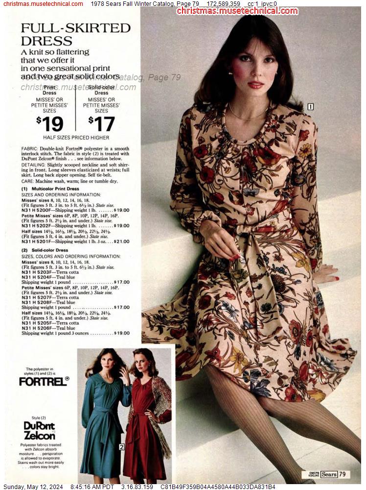 1978 Sears Fall Winter Catalog, Page 79
