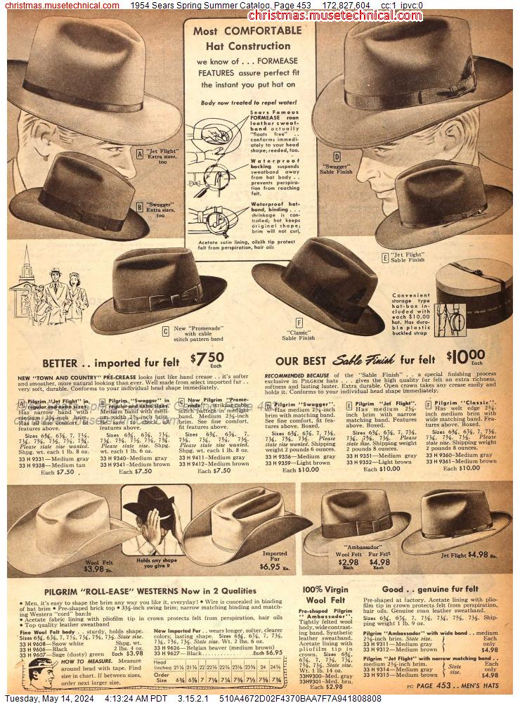 1954 Sears Spring Summer Catalog, Page 453