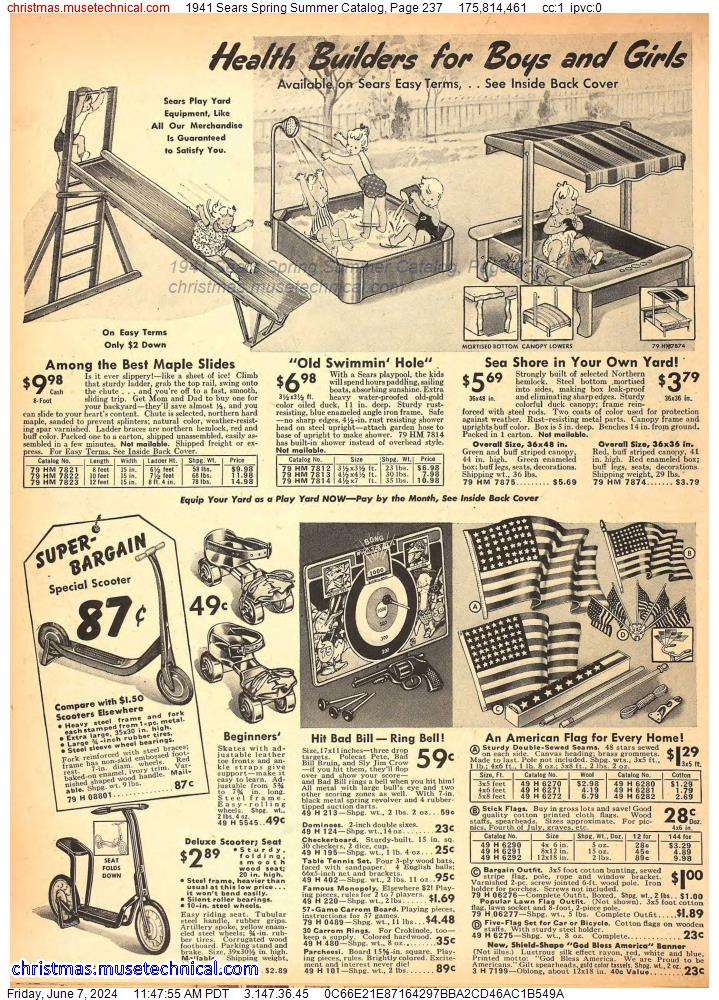 1941 Sears Spring Summer Catalog, Page 237