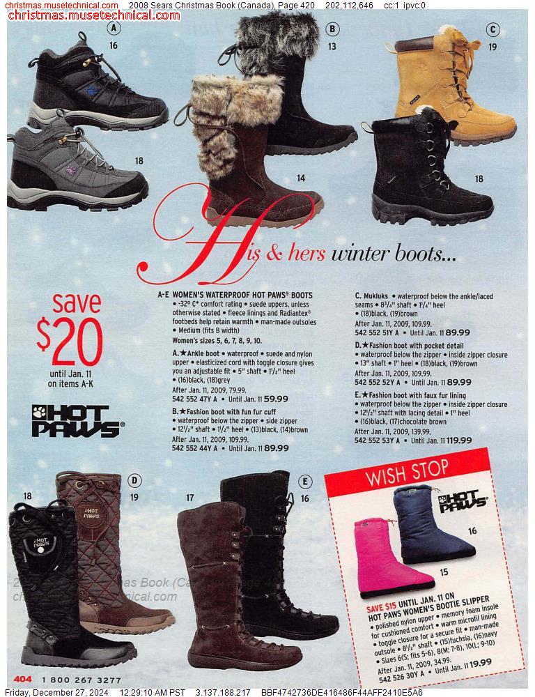 2008 Sears Christmas Book (Canada), Page 420