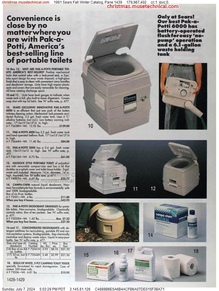 1991 Sears Fall Winter Catalog, Page 1439