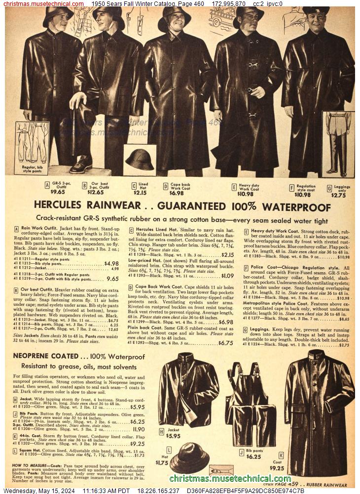 1950 Sears Fall Winter Catalog, Page 460