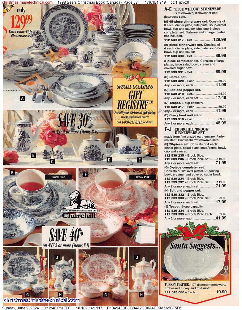 1998 Sears Christmas Book (Canada), Page 534