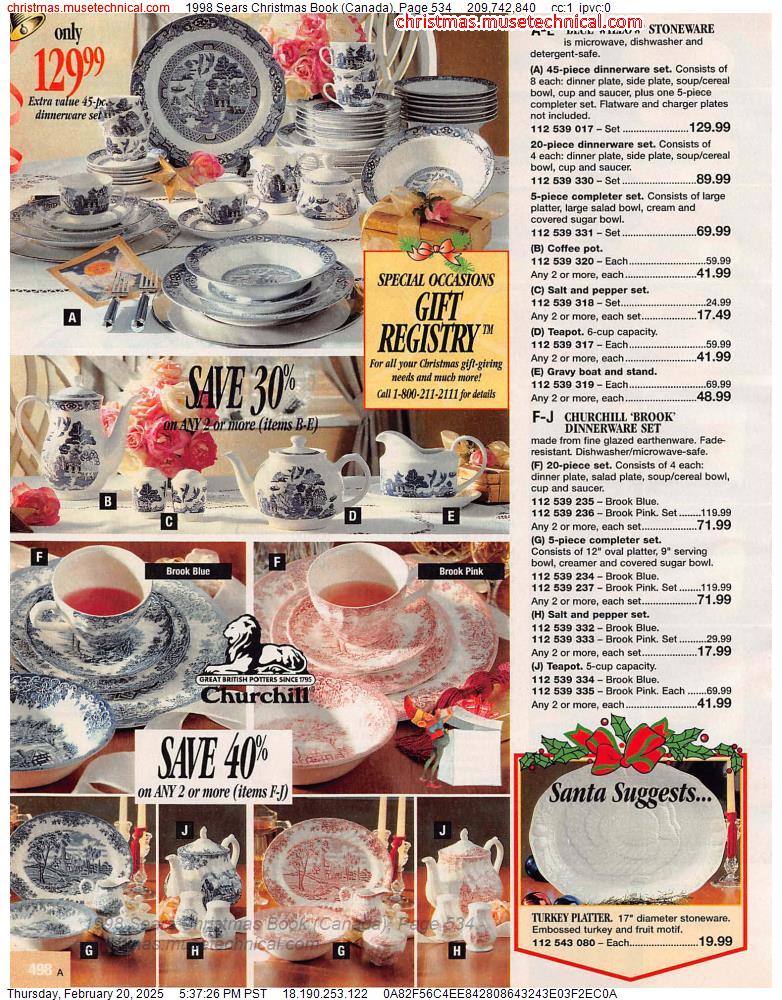 1998 Sears Christmas Book (Canada), Page 534